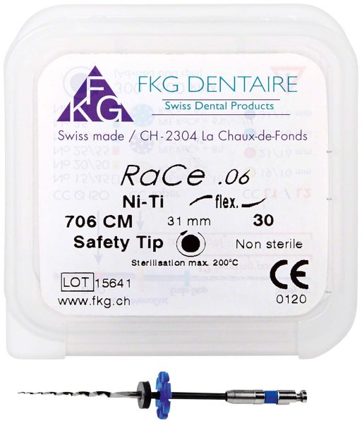 FKG RaCe 6 Stück 31 mm ISO 030, 6 %