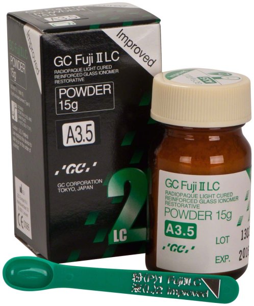 GC Fuji® II LC Improved **Nachfüllpackung** 15 g Pulver A3,5