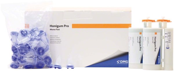 Honigum Pro Mono Fast **Vorteilspackung** 5 x 380 ml Doppelkartusche, 50 MixStar-Tips