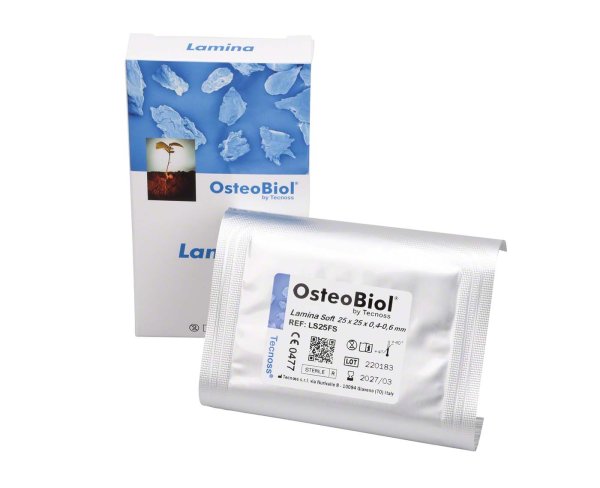 OsteoBiol® Lamina weiß, 25 x 25 x 0,5 mm
