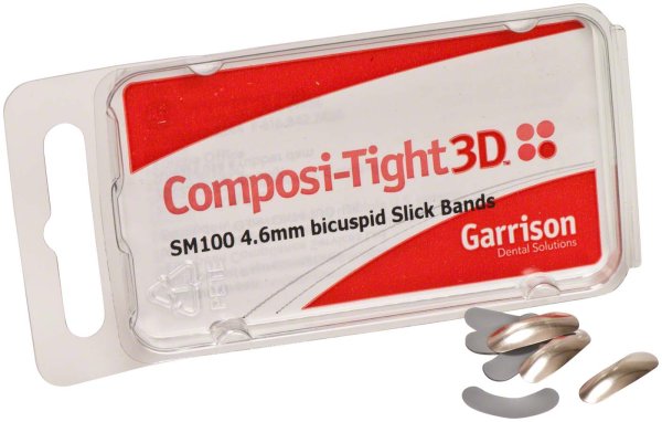 Composi-Tight® 3D Slick Bands 100 Stück grau, klein