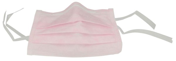 Monoart® Mundschutz Protection 3 50 Stück zum Binden, rosa