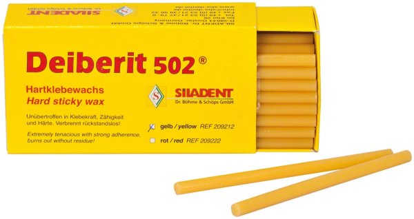 Deiberit 502® 50 Stangen Hartklebewachs gelb