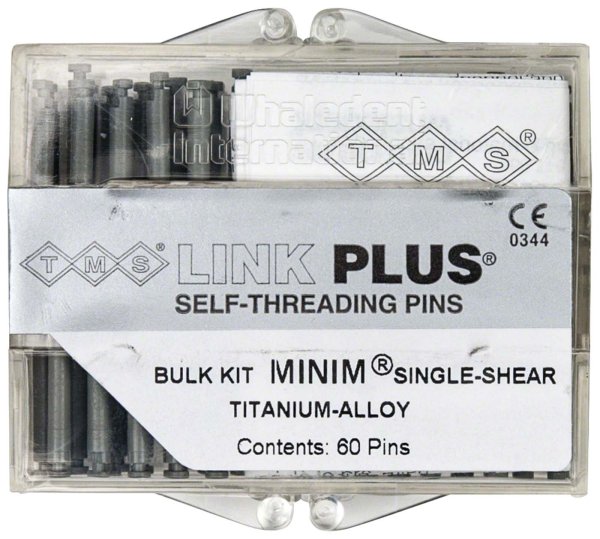 TMS® LINK **Bulkpackung** 60 Titan-Einzelstifte, Minim silber EL822-60