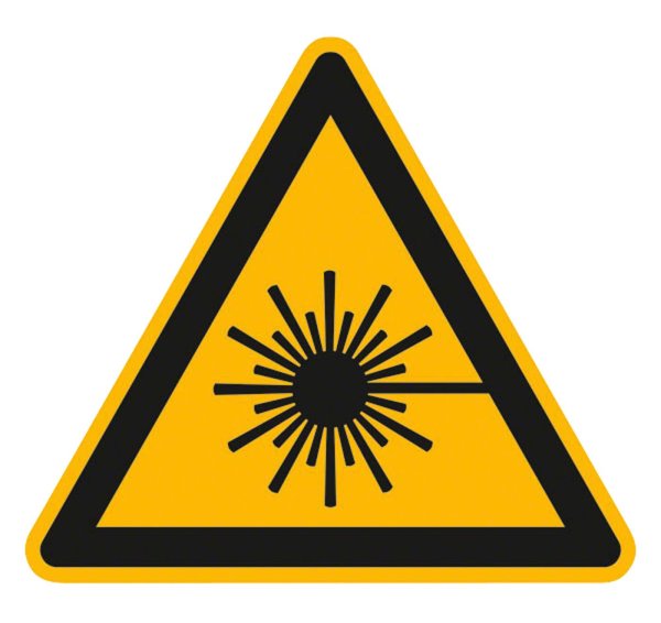 Hinweis-Etiketten Warnung vor Laserstrahlen