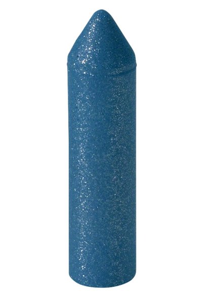 EVE UNIVERSAL blau 100 Stück unmontiert, blau mittel, Figur Torpedo, 6 x 24 mm