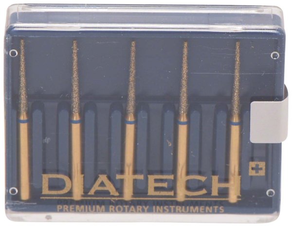 DIATECH Diamanten G848 5 Stück blau mittel (M), FG, Figur 173 Konus, 10 mm, ISO 012