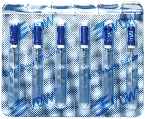 STERILE Hedstroem Feilen **Blisterpackung** 6 Stück 21 mm ISO 060