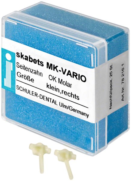 skabets MK-VARIO **Nachfüllpackung** 25 Stück Oberkiefer Molar klein rechts