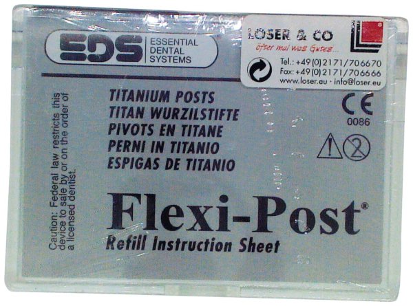 Flexi-Post® **ECO Nachfüllpackung** 10 Wurzelstifte Größe 0 (gelb), 1 Vorbohrer, 1 Fräse
