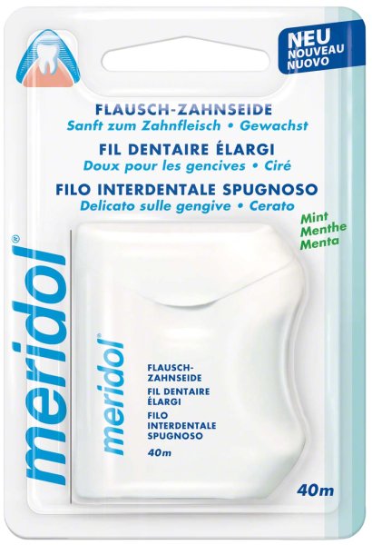 meridol® Flausch-Zahnseide **Spenderbox** 40 m