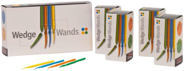 WedgeWands™ 4 x 100 Stück (gelb, blau, orange, grün)