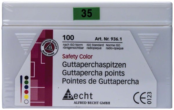 Guttaperchaspitzen Safety Color 100 Stück ISO 035