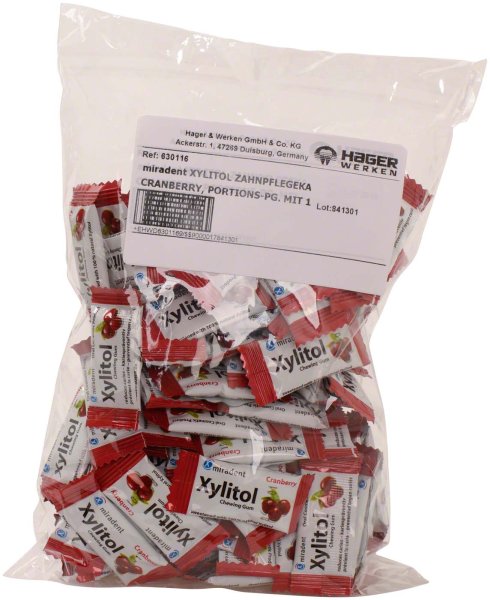 Xylitol Chewing Gum 100 x 2 Stück Cranberry