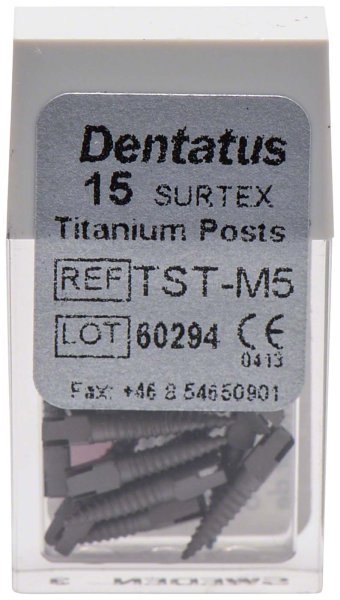 Classic Surtex Titan Wurzelstifte 15 Stück 9,3 mm, Ø 1,65 mm, Größe 5