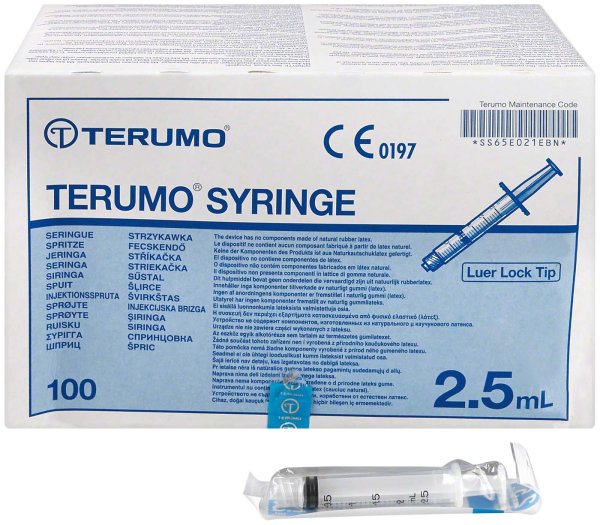 Terumo® Spritzen 100 Stück 2,5 ml
