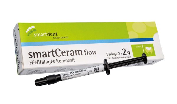smartCeram flow 2 x 2 g Spritze Bleach