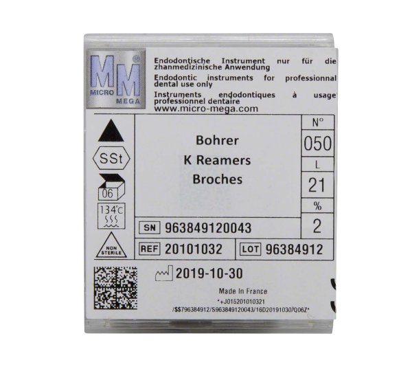 K-Bohrer 6 Stück 21 mm ISO 050